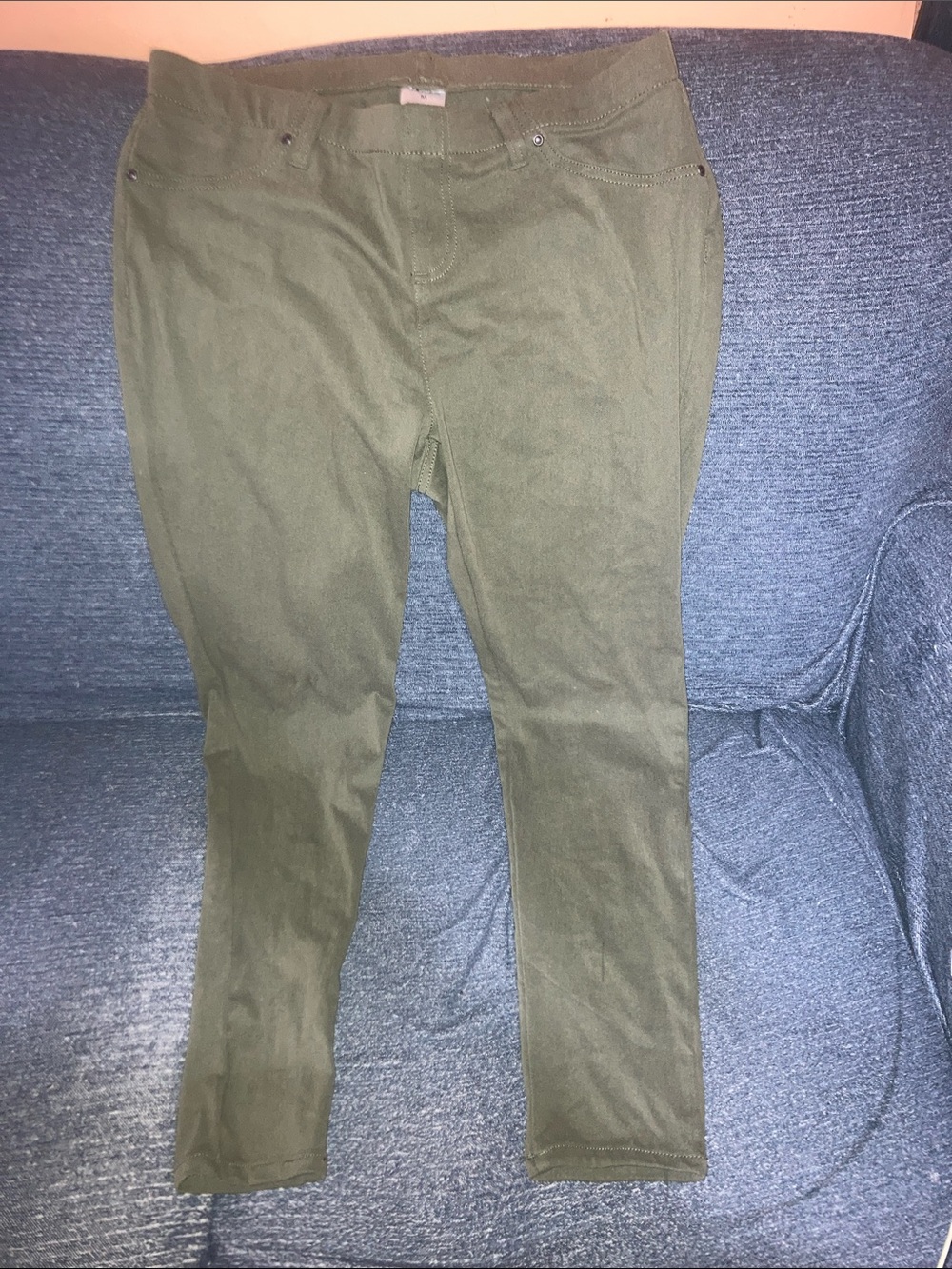 Slim Fit Olive Chino Pants for Men
